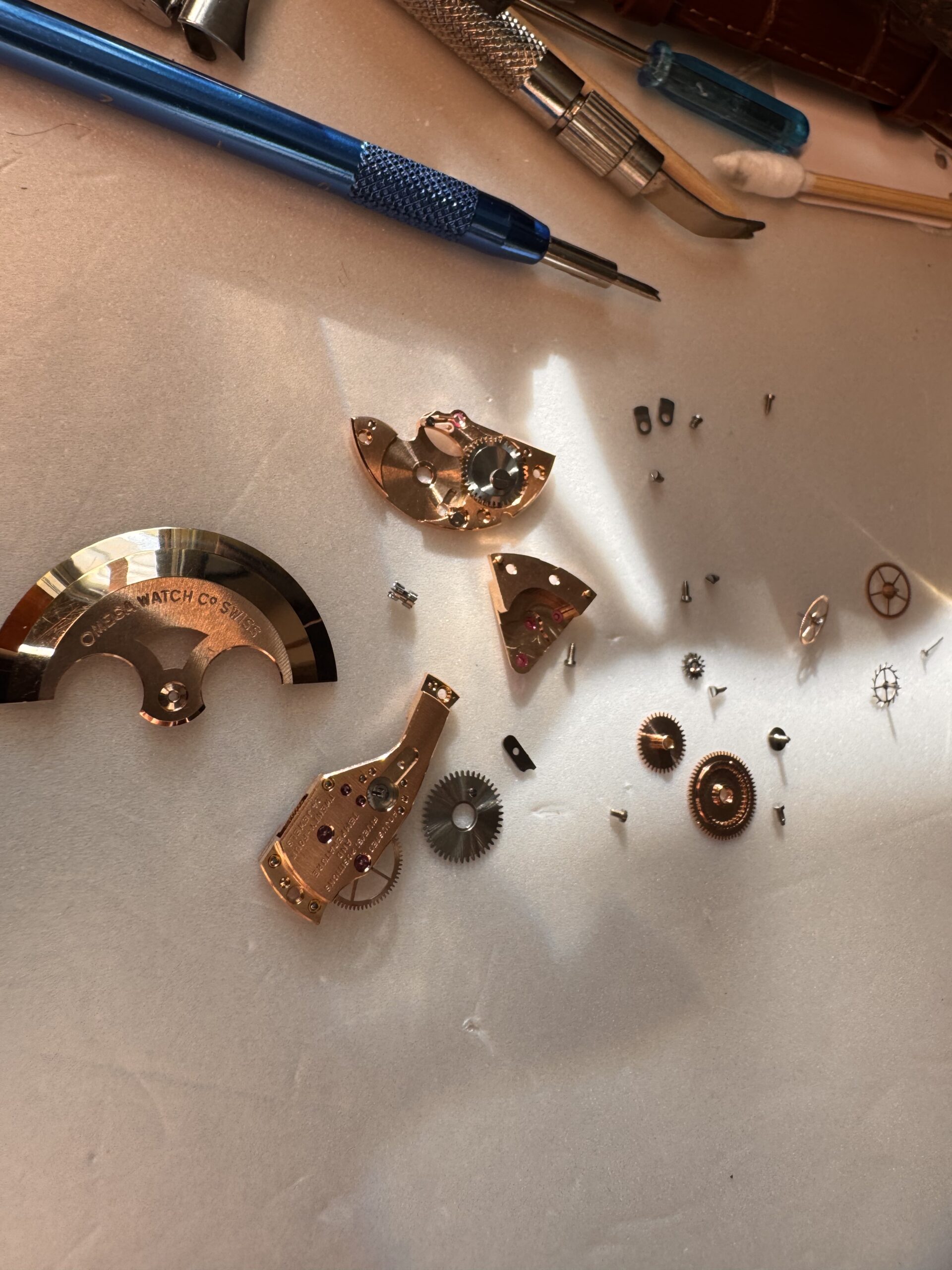 Omega cleaning parts
