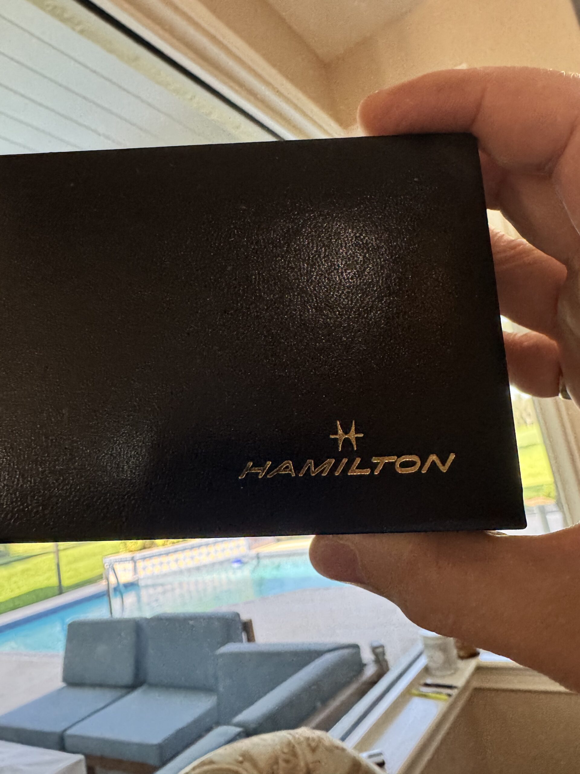 Hamilton Chronometer XC Gold-Tone Rectangular Dress Watch - Image 5