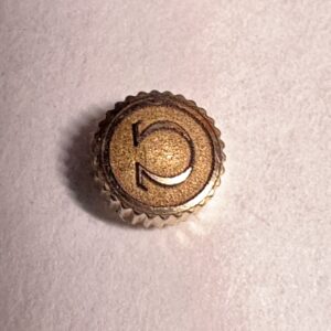 Gold-tone crown for Omega vintage watches